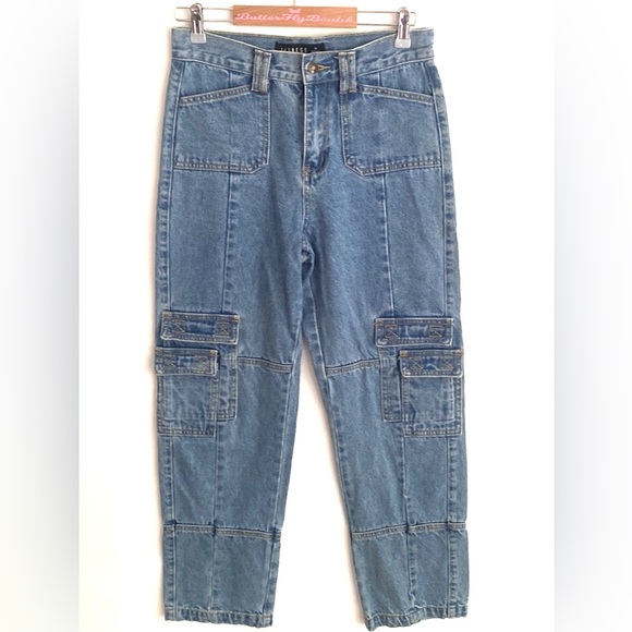 (B12) Lioness Stacey Jeans in Denim Blue, Size Medium - Picture 9 of 14